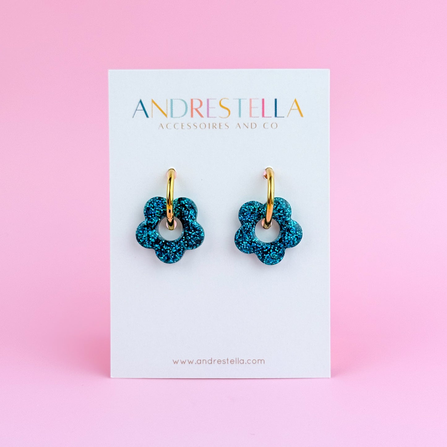 PAMPILLES FLEUR TURQUOISE