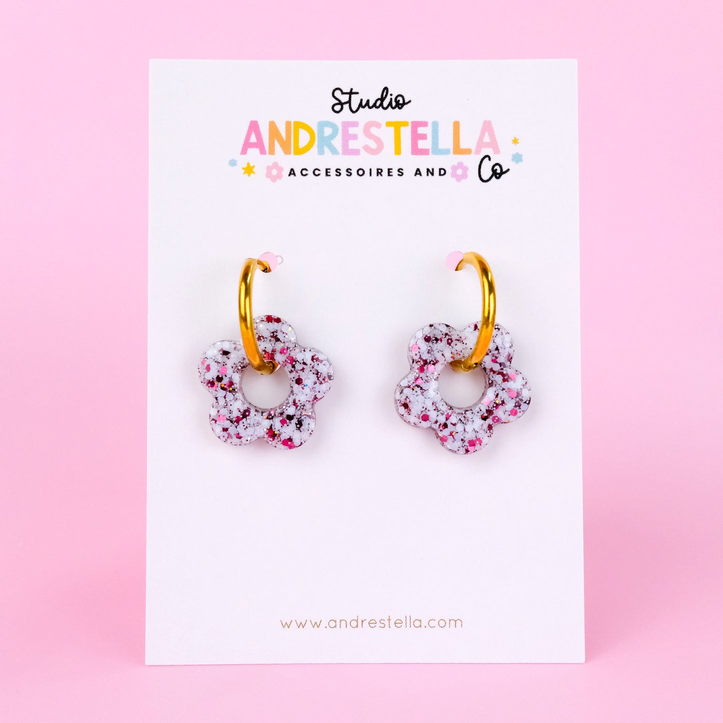 PAMPILLES FLEUR BLANC BORDEAU