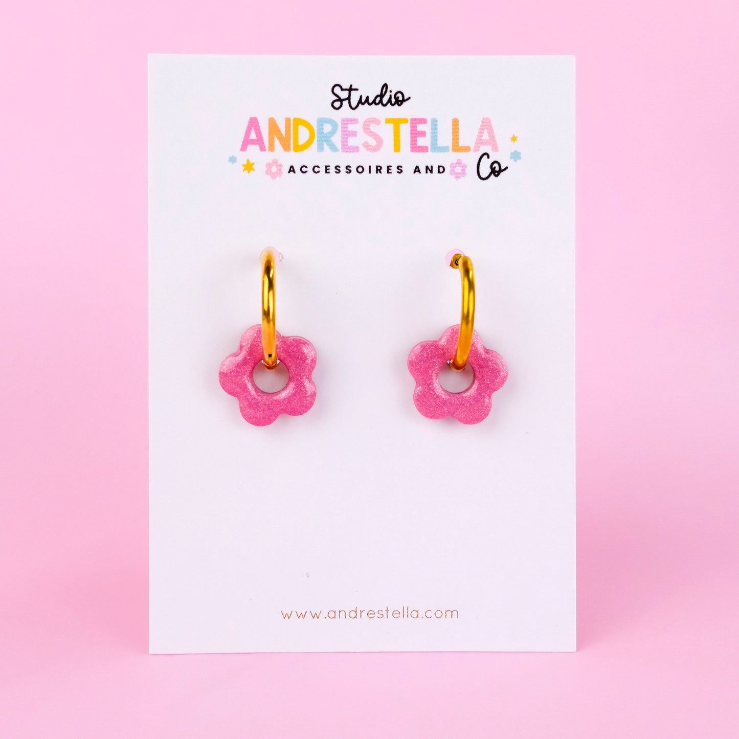 PAMPILLES MINI FLEUR FUSHIA CLAIR