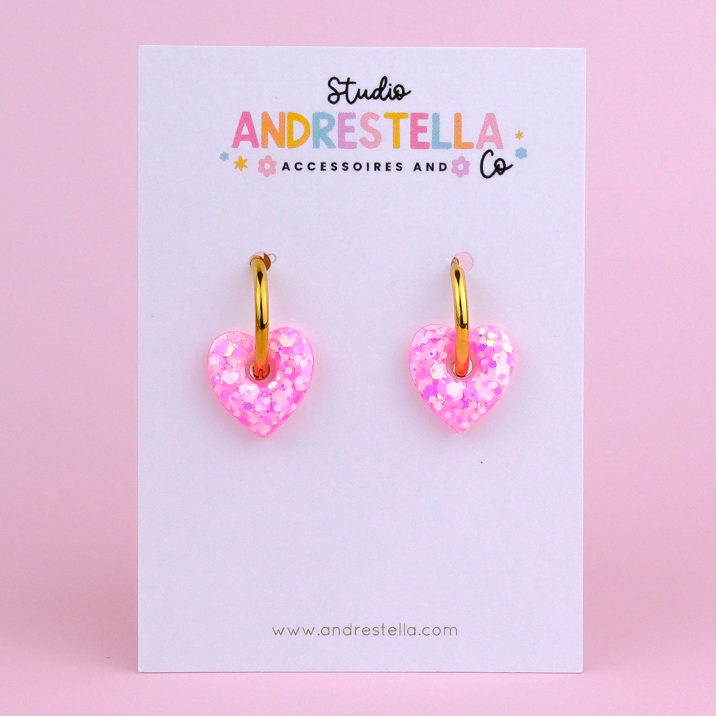 PAMPILLES CŒUR CANDY ROSE