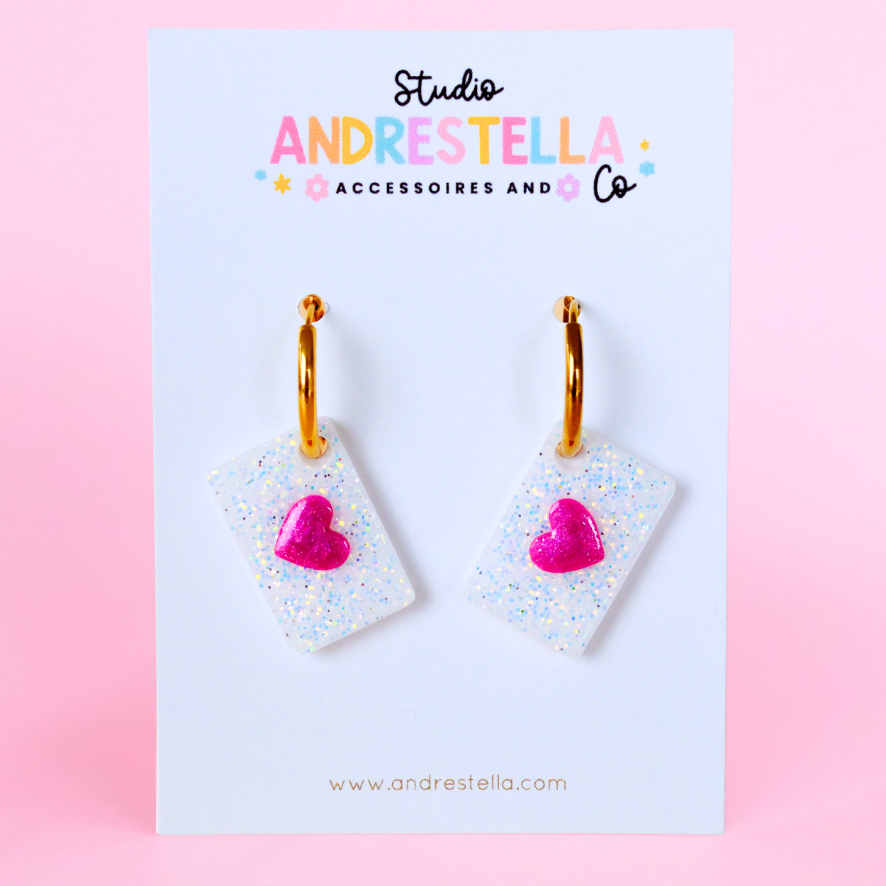 PAMPILLES LETTRE D'AMOUR ROSE BLANC