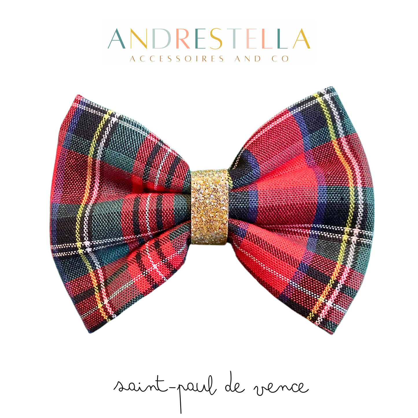 BARRETTE RED ECOSSE DORÉ