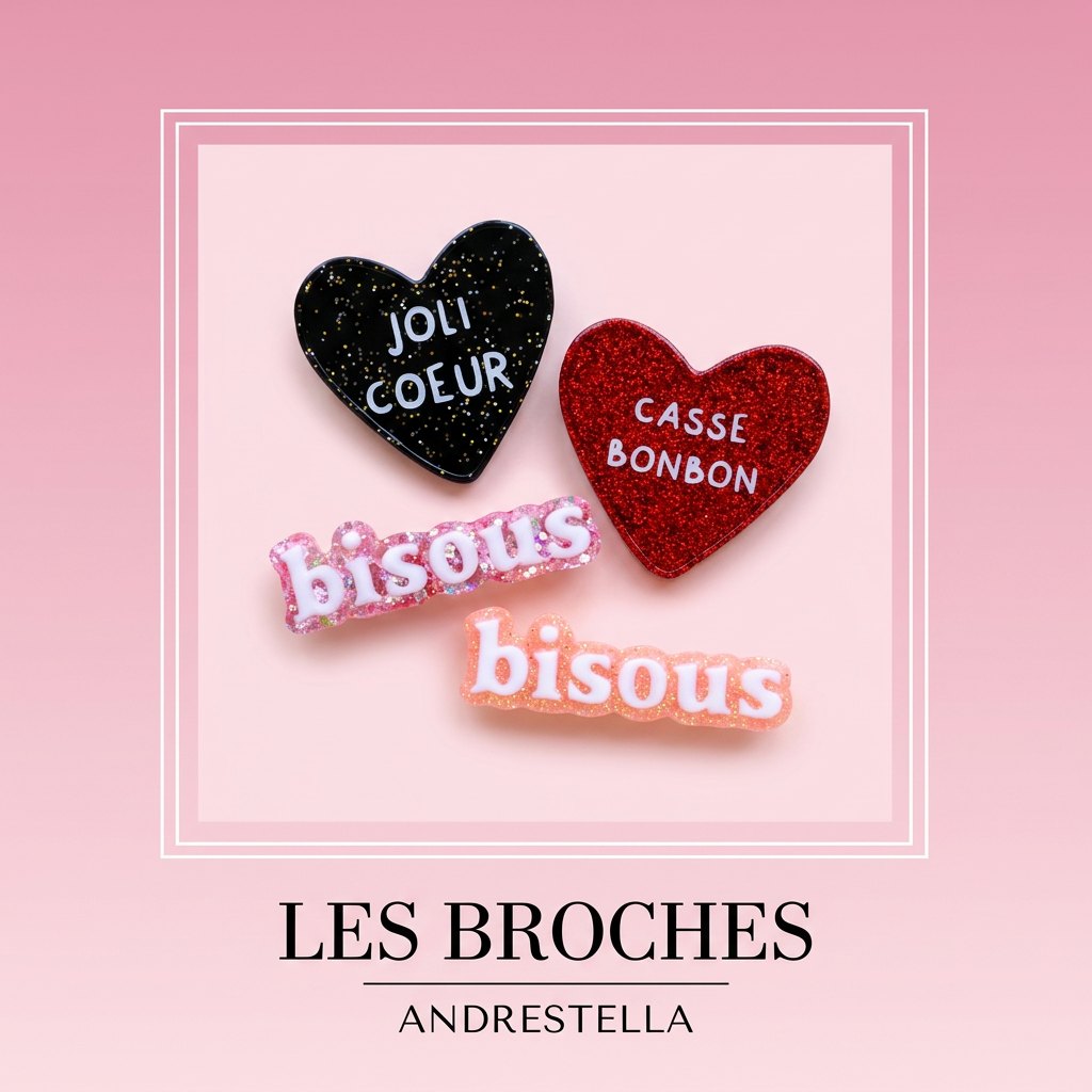 Broches pour cheveux fait main