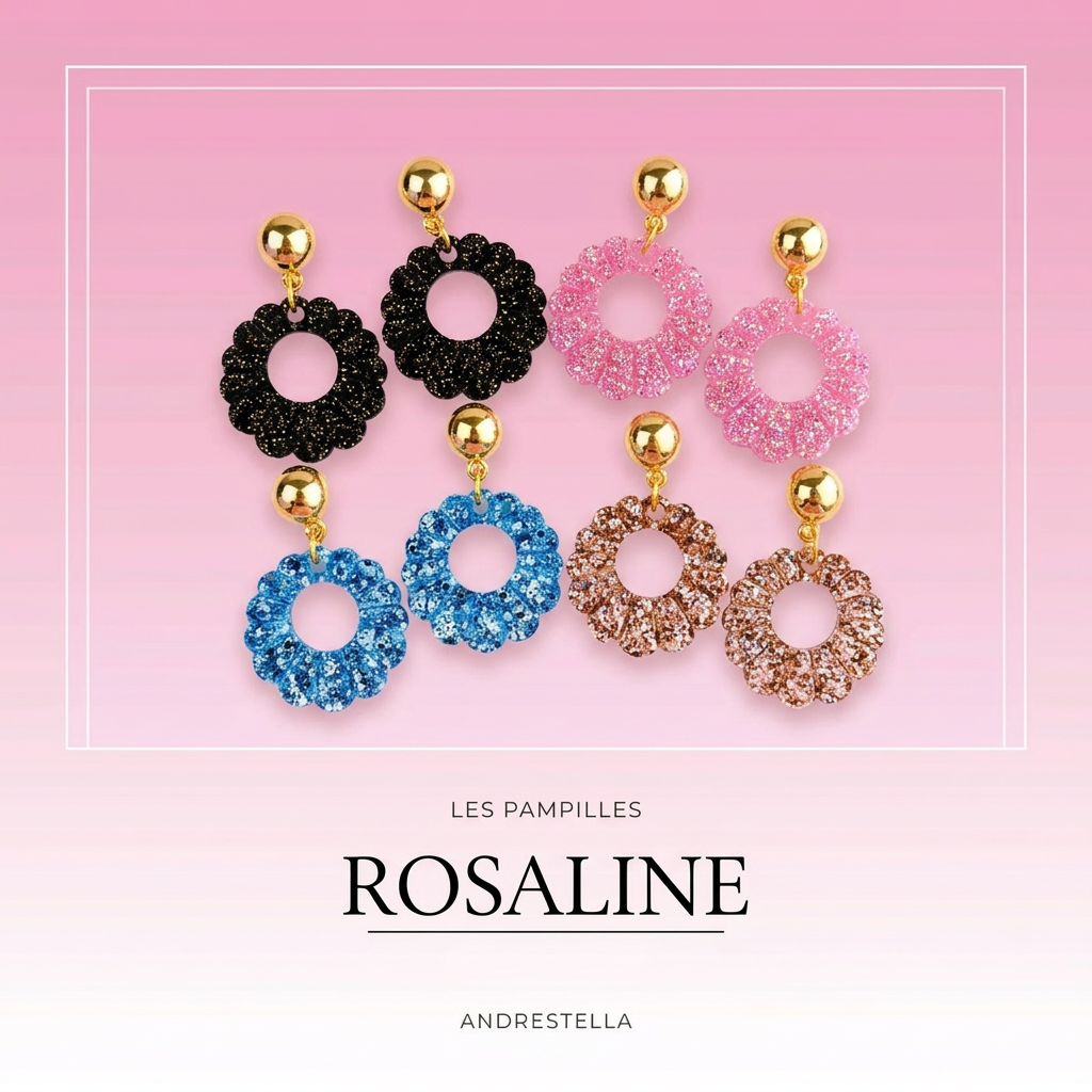 pampilles rosaine fait main