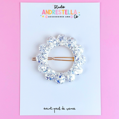 BARRETTE FLEUR SCINTILLANTE CRYSTAL