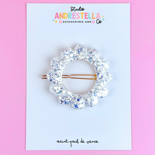 BARRETTE FLEUR SCINTILLANTE CRYSTAL