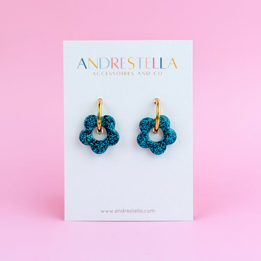PAMPILLES FLEUR TURQUOISE