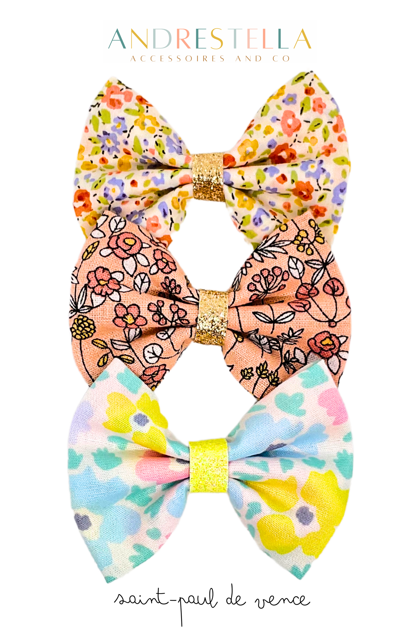 LOT DE 3 BARRETTES SUNNY