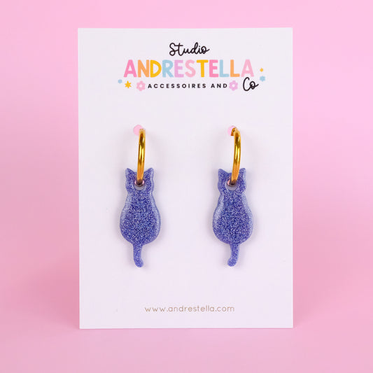 PAMPILLES CHAT BLEU MARINE