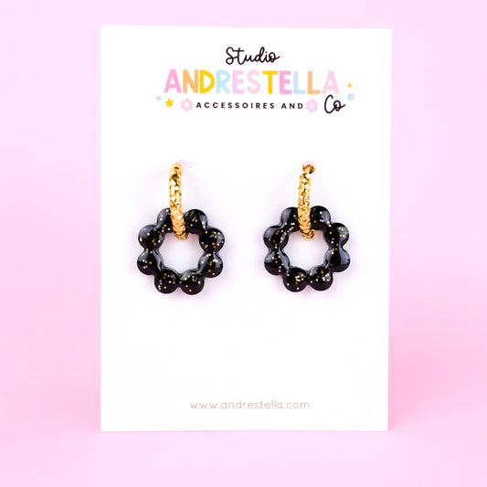 PAMPILLES FLEUR BUBBLE NOIR