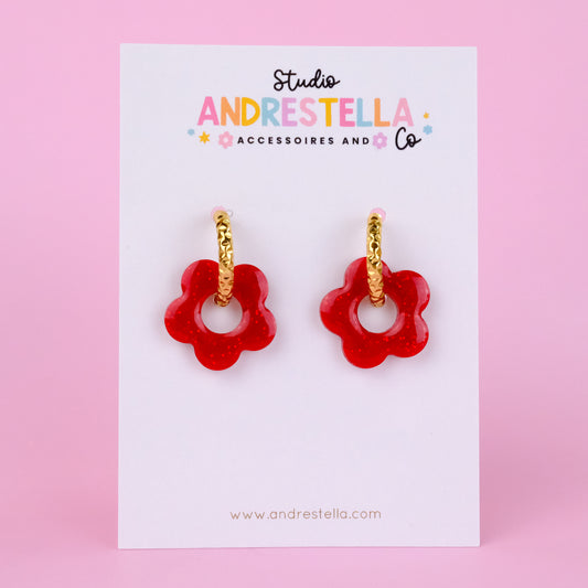 PAMPILLES FLEUR ROUGE