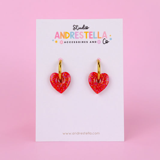 PAMPILLES CŒUR ROUGE CLAIR