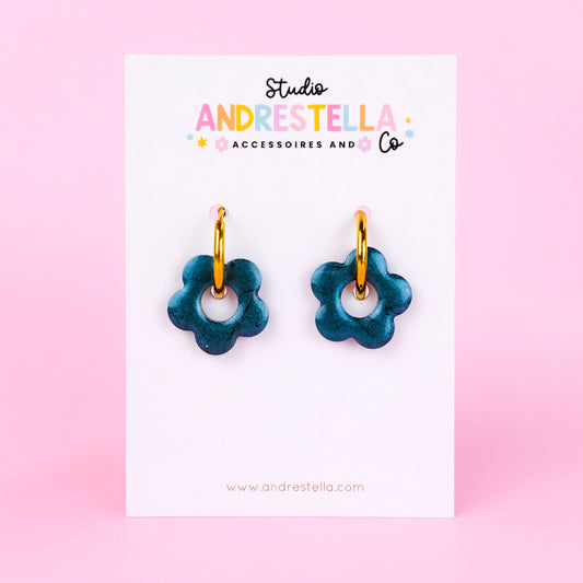 PAMPILLES FLEUR BLUE METAL