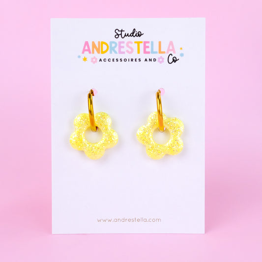 PAMPILLES FLEUR JAUNE PASTEL