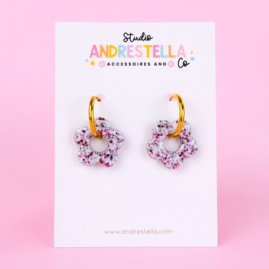 PAMPILLES FLEUR BLANC BORDEAU