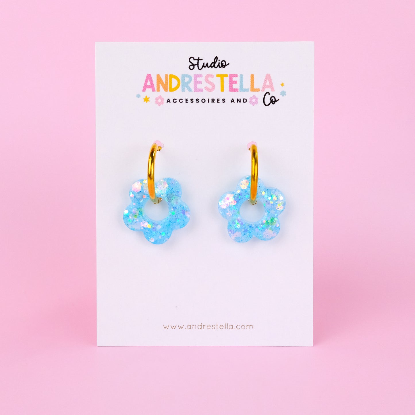 PAMPILLES FLEUR BLEU CIEL