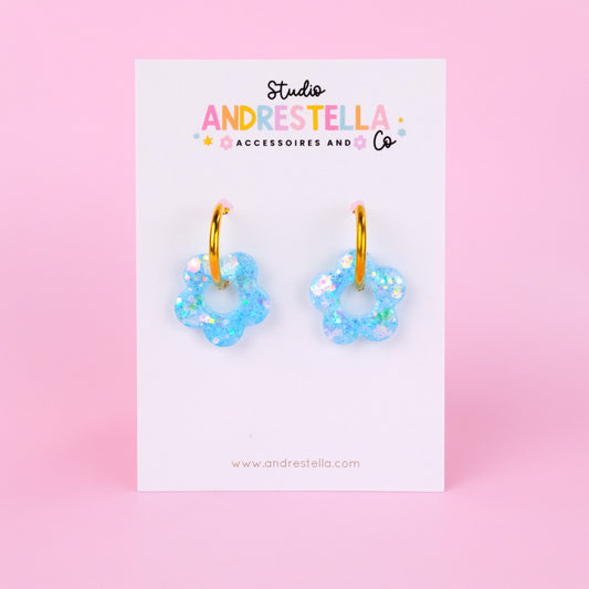 PAMPILLES FLEUR BLEU CIEL