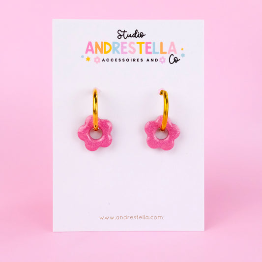 PAMPILLES MINI FLEUR FUSHIA CLAIR