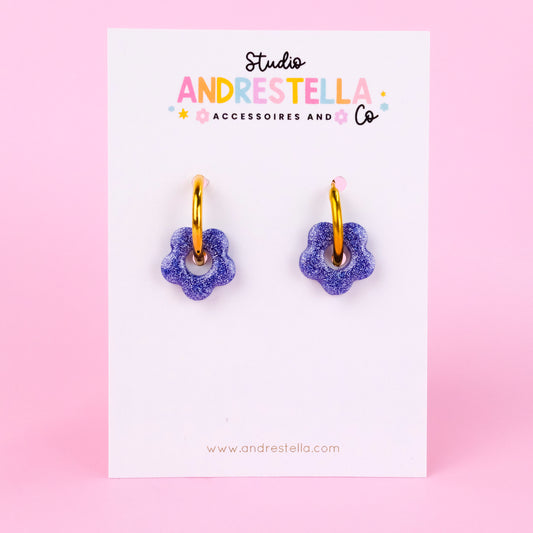 PAMPILLES MINI FLEUR BLEU NUIT