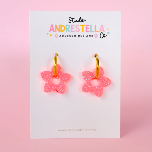 PAMPILLES FLEUR TIARE ROSE FLUO