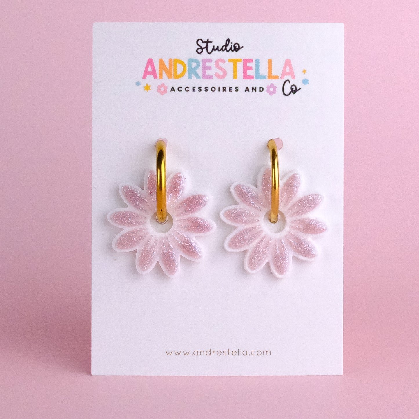 PAMPILLES MARGUERITE ROSE NACRE