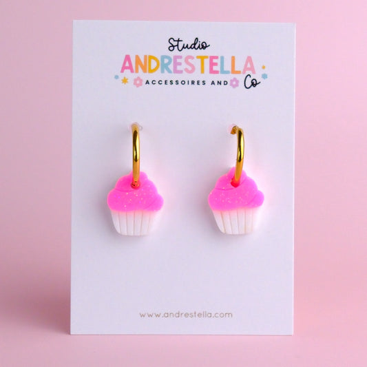 PAMPILLES CUPCAKE ROSE FLUO