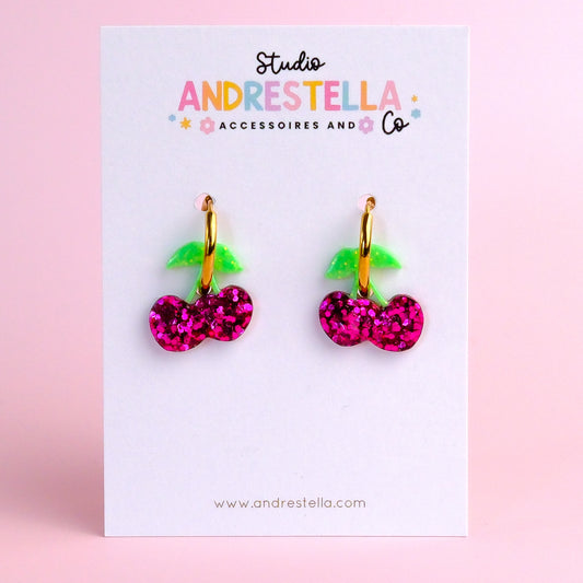 PAMPILLES CERISES ROSE FUCHSIA