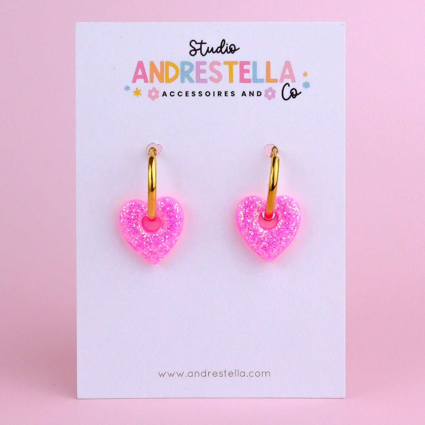 PAMPILLES CŒUR ROSE BONBON