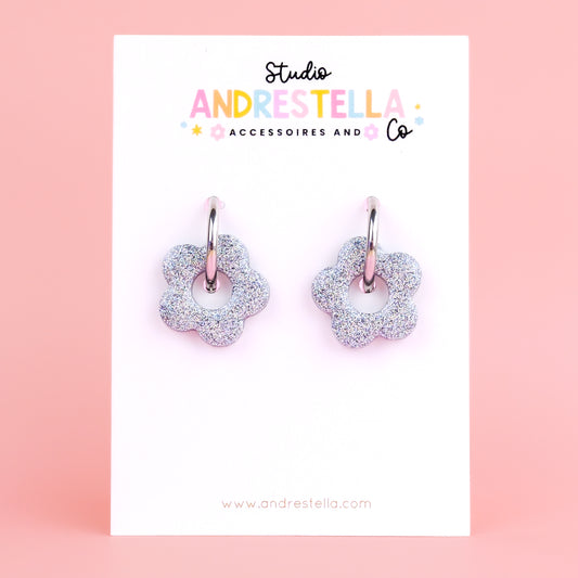 PAMPILLES FLEUR ARGENT