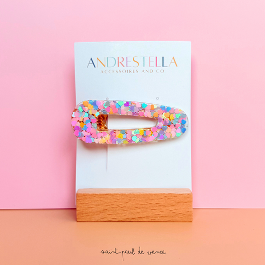 BARRETTE RÉSINE JOLI COEUR