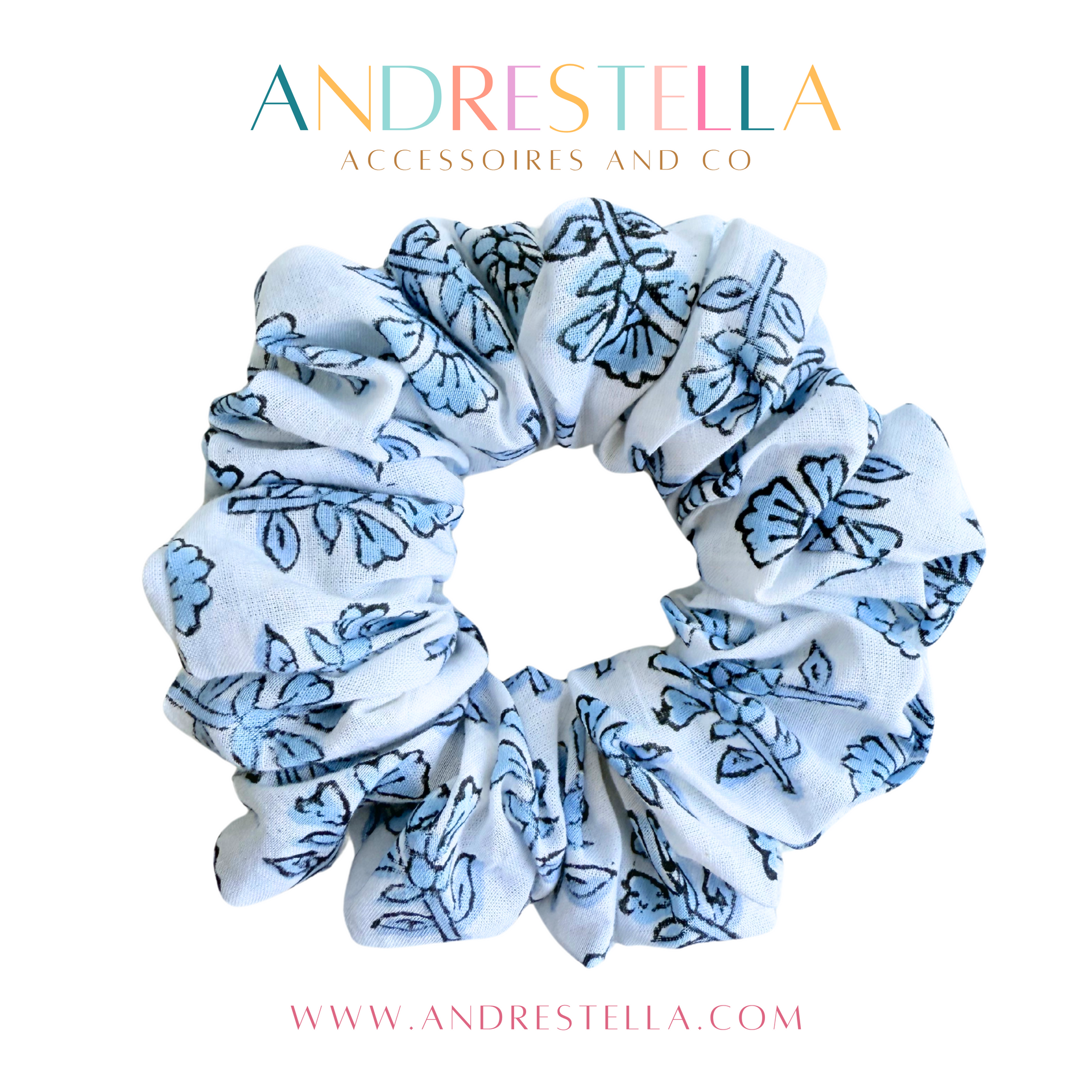 CHOUCHOU INDIA ICE BLUE FLOWER – Andrestella