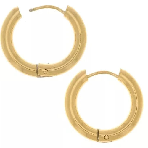 BOUCLES CRÉOLES ACIER INOXYDABLE 3MM